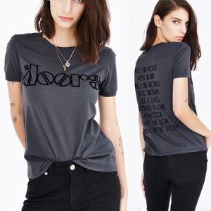 UO ‘Black Flocked Band Tee’